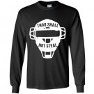 Thou shall no steal softball catcher Long Sleeve Gildan