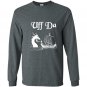 Uff da viking boat and dragon Long Sleeve Gildan