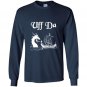 Uff da viking boat and dragon Long Sleeve Gildan