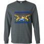 Ugly christmas psych pineapple Long Sleeve Gildan