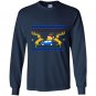 Ugly christmas psych pineapple Long Sleeve Gildan