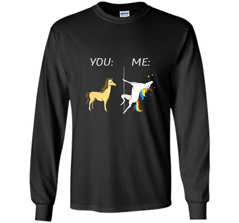 Unicorn pole dancer Long Sleeve Gildan