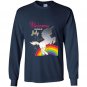 Unicorns are born in july Long Sleeve Gildan