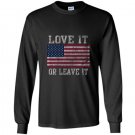 Usa love it or leave it patriotic Long Sleeve Gildan