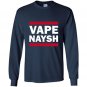 Vape nation go green stay natural Long Sleeve Gildan