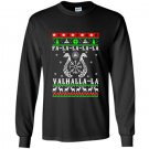 Vikings valhalla viking christmas ugly sweater Long Sleeve Gildan