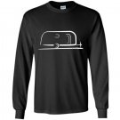 Vintage airstream style streamlined trailer Long Sleeve Gildan