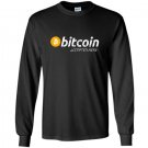 Vintage bitcoin accepted here logo tee Long Sleeve Gildan