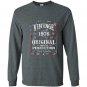 Vintage made in 1976 birthday gift us flag july 4th Long Sleeve Gildan