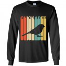 Vintage style chickadee silhouette Long Sleeve Gildan