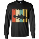 Vintage style coelacanth silhouette Long Sleeve Gildan
