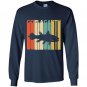 Vintage style coelacanth silhouette Long Sleeve Gildan