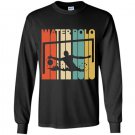 Vintage style water polo silhouette Long Sleeve Gildan