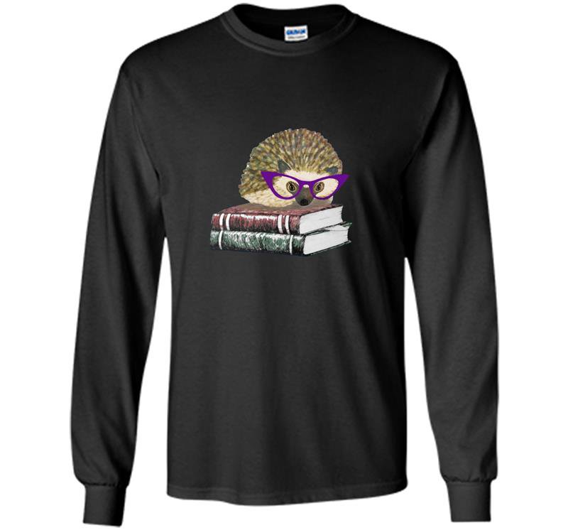 Womens adorable hedgehog small Long Sleeve Gildan