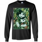 Womens disney tropical mickey Long Sleeve Gildan