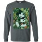 Womens disney tropical mickey Long Sleeve Gildan