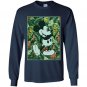Womens disney tropical mickey Long Sleeve Gildan