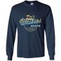 Womens waikiki hawaii purple Long Sleeve Gildan