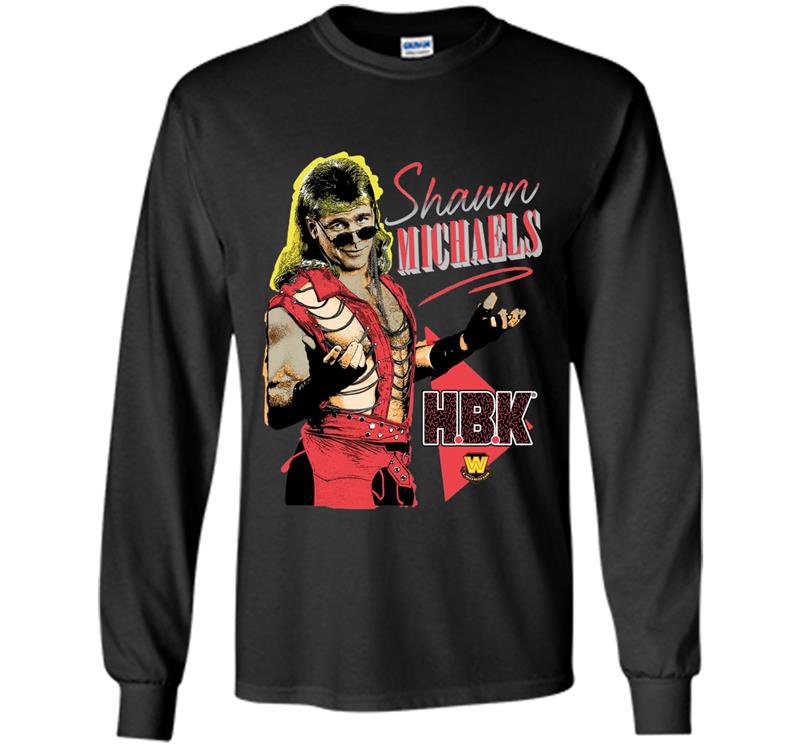 Wwe shawn michaels hbk Long Sleeve Gildan
