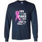 Yes theyre fake the real ones tried to kill me tee Long Sleeve Gildan