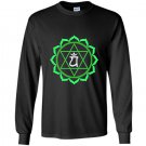 Yoga anahatha heart chakra tee Long Sleeve Gildan
