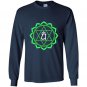 Yoga anahatha heart chakra tee Long Sleeve Gildan