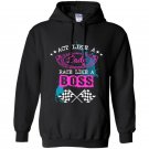 Act like a lady race like a boss Hoodie