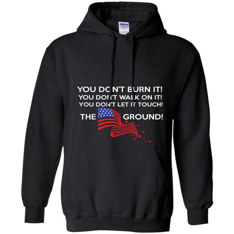 American flag you dont burnt it Hoodie