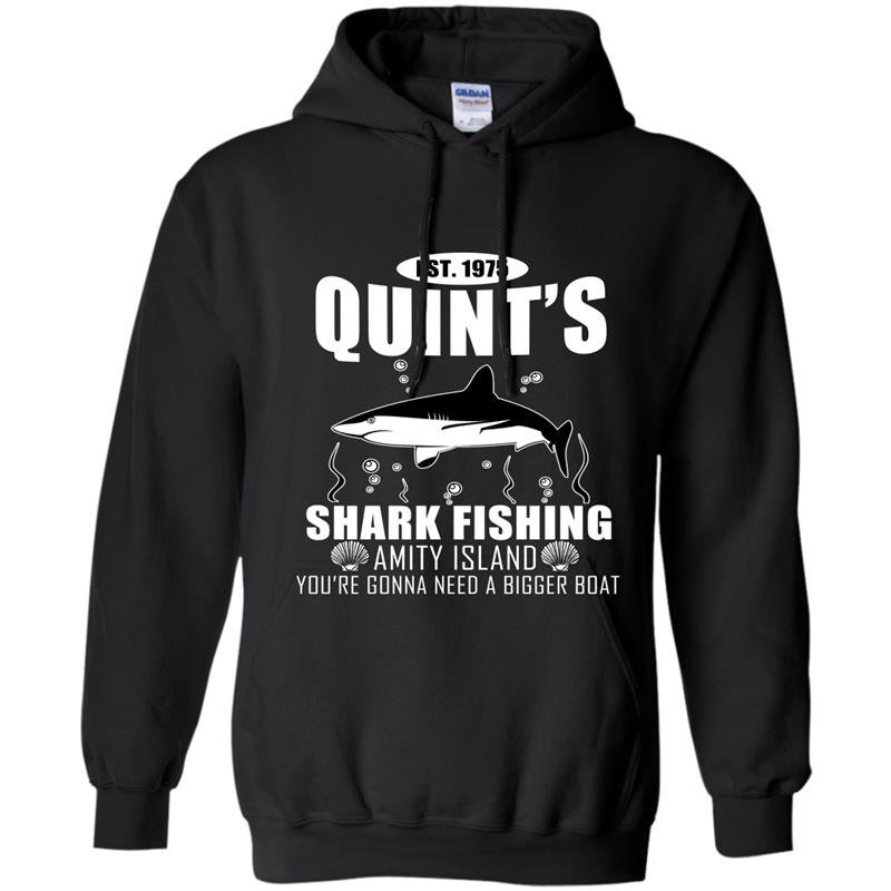 Est 1975 quints shark fishing amity island youre need a bigger boat Hoodie