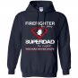 Firefighter by day superdad by night this man never stops Hoodie
