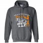 If it does not fold its not a tip Hoodie