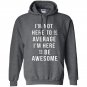 Im not here to be average im here to be awesome Hoodie