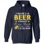 I saved beer tonight it was stuck in the bottle funny Hoodie