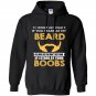 I wont get mad if you stare my beard funny Hoodie