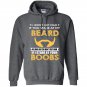 I wont get mad if you stare my beard funny Hoodie