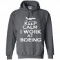Keep calm i work at boeing Hoodie