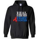 Real heroes fight cancer Hoodie