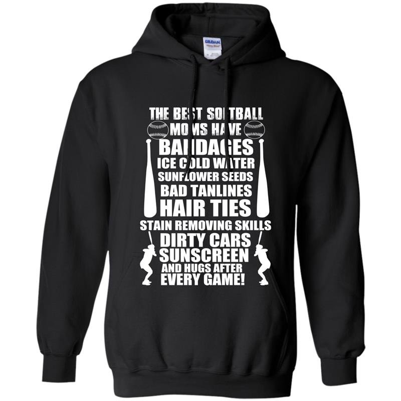The best softball moms have bandages Hoodie