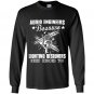 Audio engineers because lighting designers need heroes too Long Sleeve Gildan