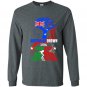 Australia grown with italian roots Long Sleeve Gildan