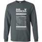 Beard nutrition facts Long Sleeve Gildan