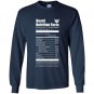 Beard nutrition facts Long Sleeve Gildan
