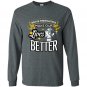 Brave firefighters make our lives better firefighter Long Sleeve Gildan