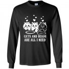 Cats and beads are all i need Long Sleeve Gildan