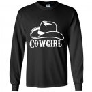 Cowgirl hat Long Sleeve Gildan