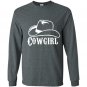 Cowgirl hat Long Sleeve Gildan