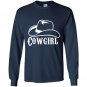 Cowgirl hat Long Sleeve Gildan