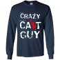 Crazy cat guy Long Sleeve Gildan