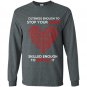 Cuteness enough to stop your heart skilled enough to restart it nurse Long Sleeve Gildan