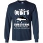 Est 1975 quints shark fishing amity island youre need a bigger boat Long Sleeve Gildan